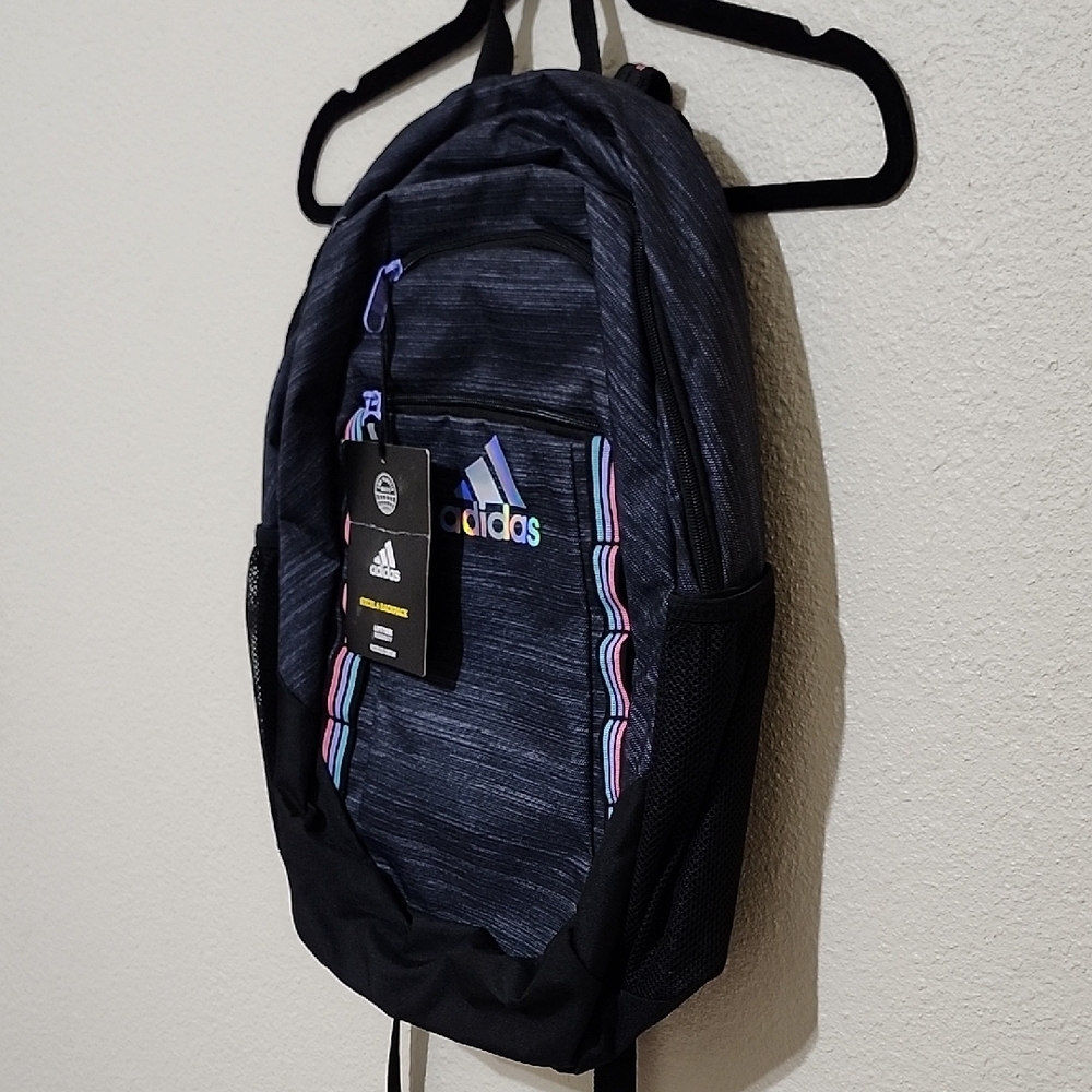 Adidas Black and Gray Sporty Backpack - Picture 4 of 10